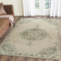 Lr Home Hand Tufted Modern Traditions Heirloom Ivory Wool Cotton Rug 9 X 12