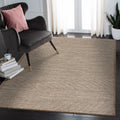 Lr Home Natural Fiber Interwoven Off White Jute Area Rug