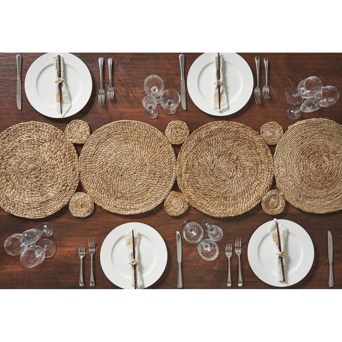 Lr Home Natural Jute Braided Table Runner 14 X 68 14 X 68