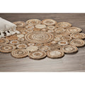 Lr Home Hand Braided Natural Jute Reverberant Bleach Gray Jute Rug 6 X 6