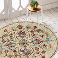 Lr Home Floral Oasis Area Rug 4 Round 4 Round