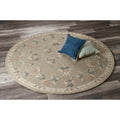 Mirroring Floral Bloom Area Rug 410 Round 410 Round
