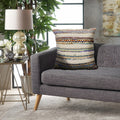 Lr Home Chevron Striped Multi Natural Throw Pillow 18 Inch