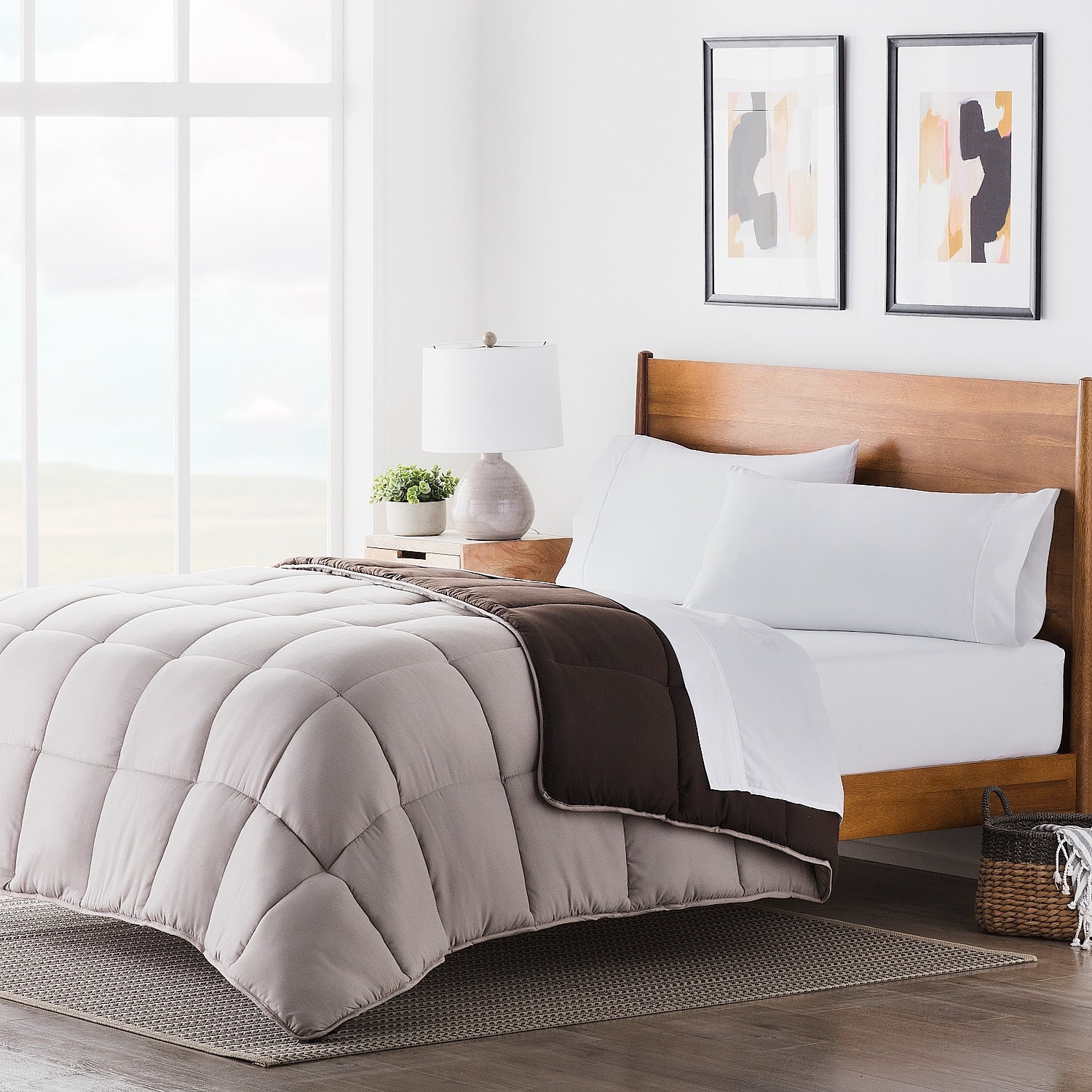 Lucid Comfort Collection Reversible Bed In A Bag Complete Bedding Set Multiple Colors