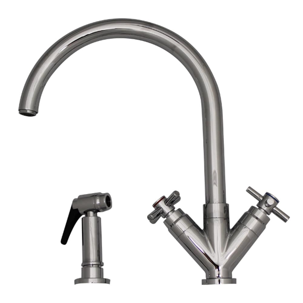 Luxe Kitchen Faucet Chrome Clear