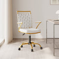Luxmod Mid Back Office Chair Adjustable Swivel Chair Ergonomic Desk Chair For Extra Back Lumbar Support.