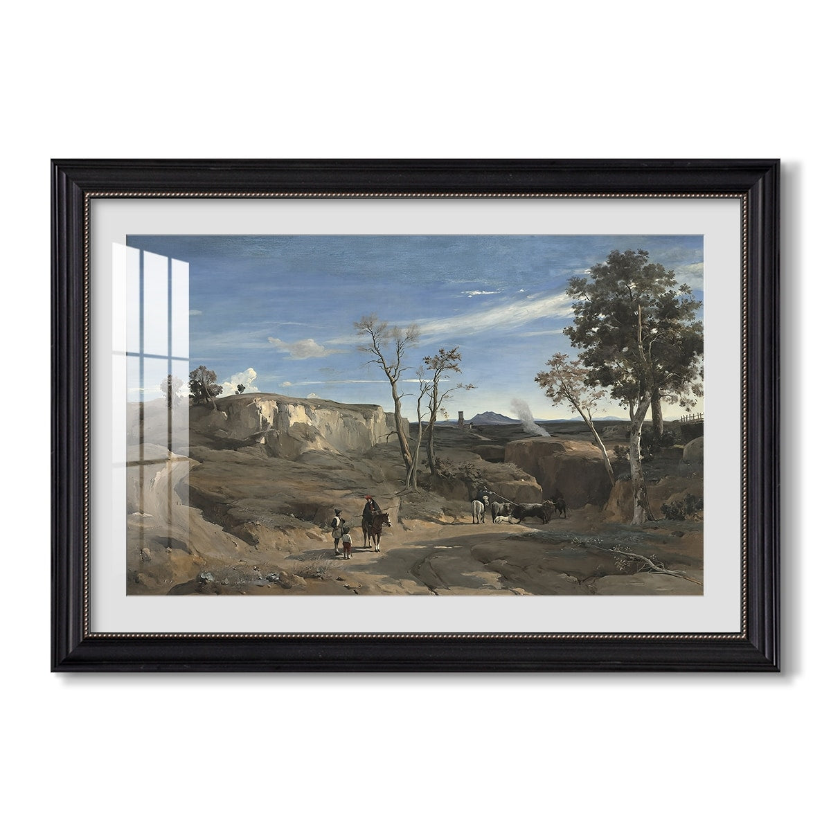 La Cervara The C 1830 1831 Jean Baptiste Camille Corot Custom Framed Print