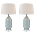 La Joliette 24 High 2 Light Table Lamp Set Of 2 Pale Blue