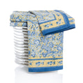 La Mer Blue Yellow Tea Towels 20X30 Set Of 3