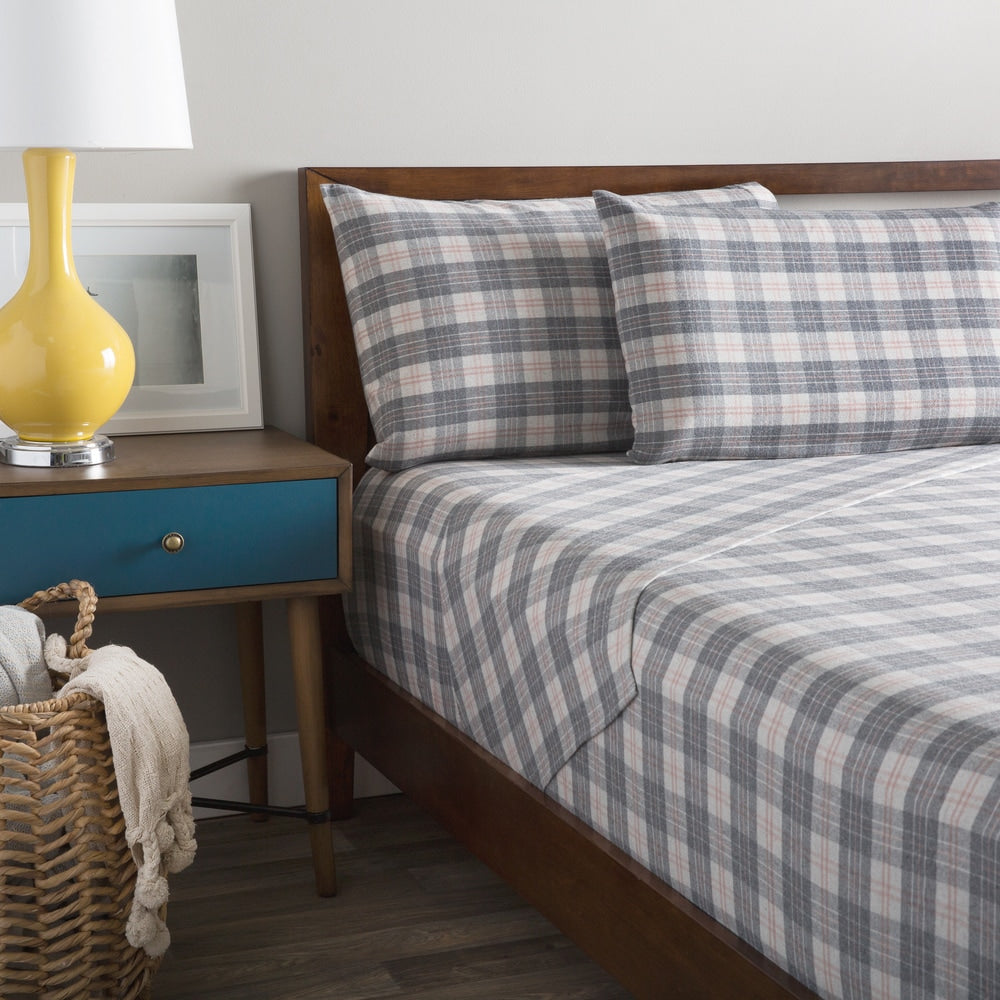 La Rochelle Yarn Dyed Heathered Flannel Sheet Set
