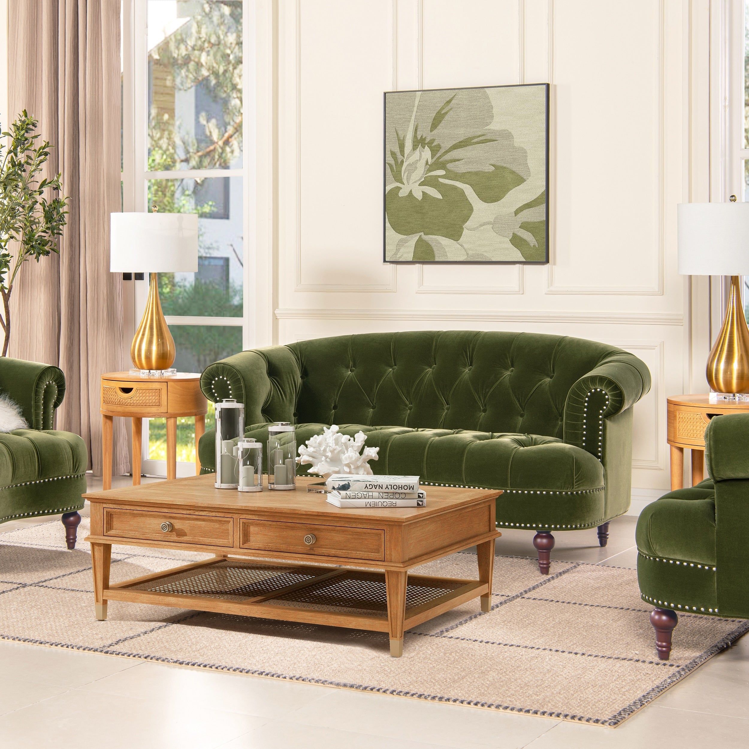 Jennifer Taylor La Rosa Chesterfield Loveseat