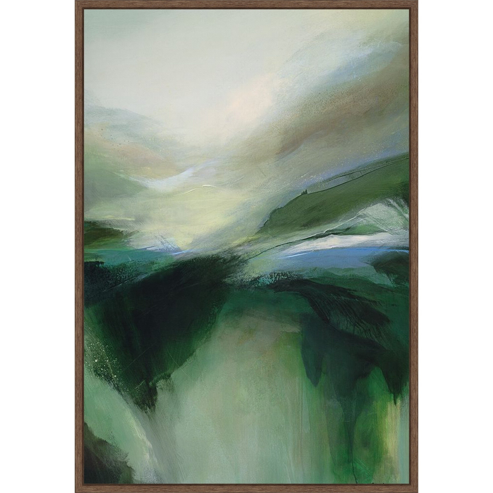 La Vallee Du Silence By Marie Pierre Goudreault Framed Canvas Wall Art Print