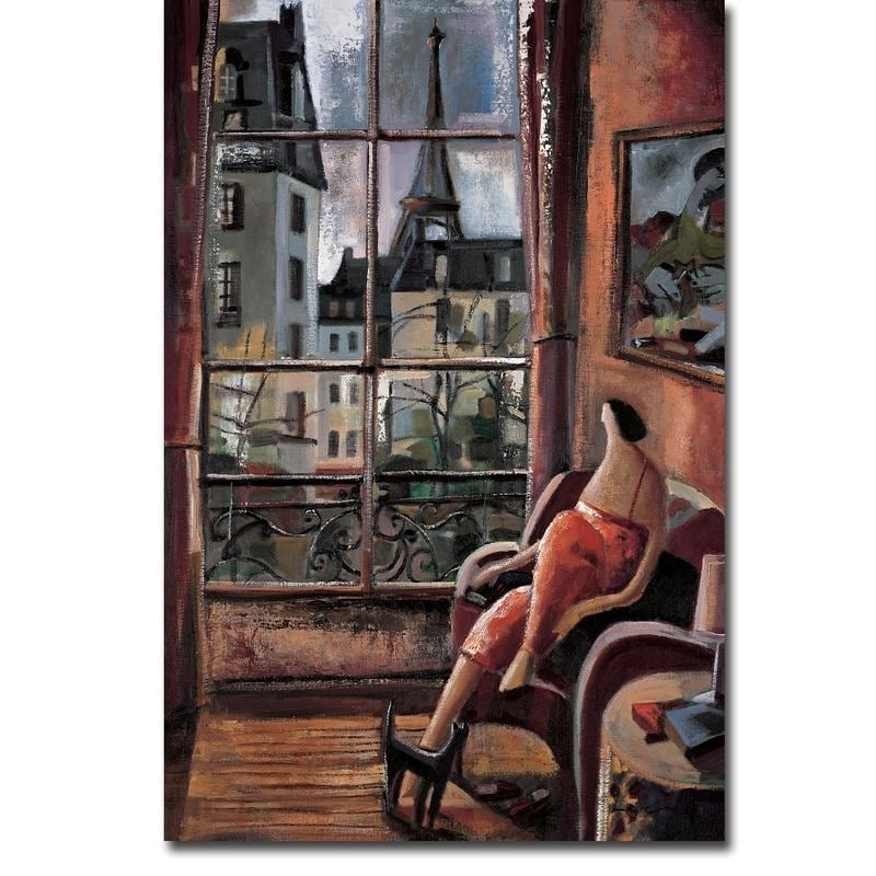 La Vie En Rose Life In Pink By Didier Lourenco Gallery Wrapped Canvas Giclee Art 36 In X 24 In