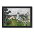 La Villa Bleue C 1918 Henri Matisse Custom Framed Canvas