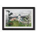La Villa Bleue C 1918 Henri Matisse Custom Framed Print