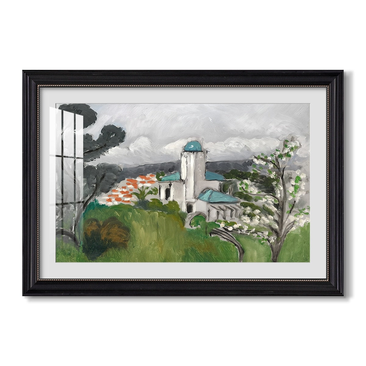 La Villa Bleue C 1918 Henri Matisse Custom Framed Print
