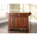 Lafayette Classic Cherry Natural Wood Top Kitchen Island