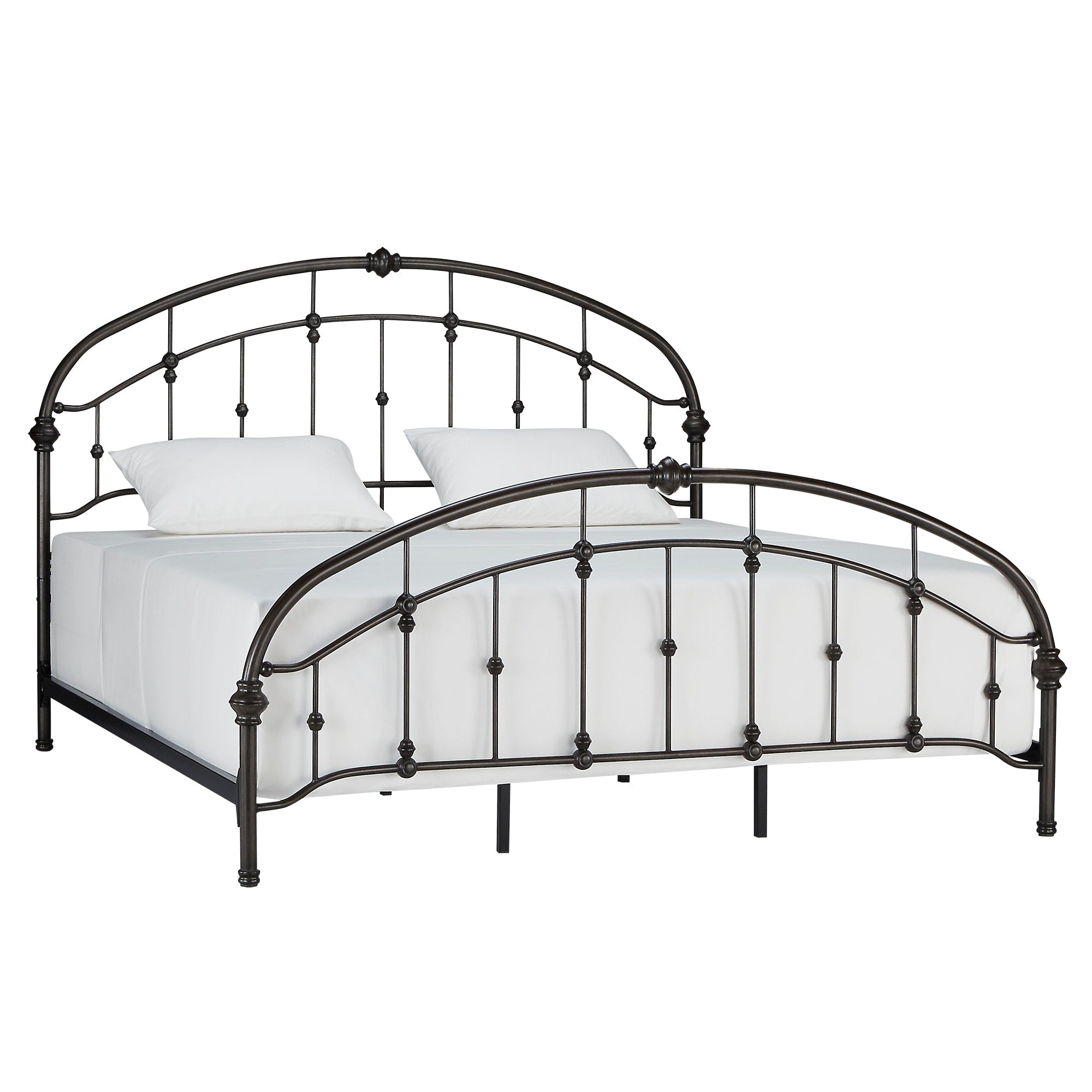 Lacey Round Curved Double Top Arches Victorian Iron Bed By Inspire Q Classic