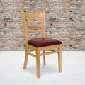 Ladder Back Wooden Restaurant Chair