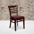 Copper Grove Quince Ladder Back Wooden Restaurant Chair