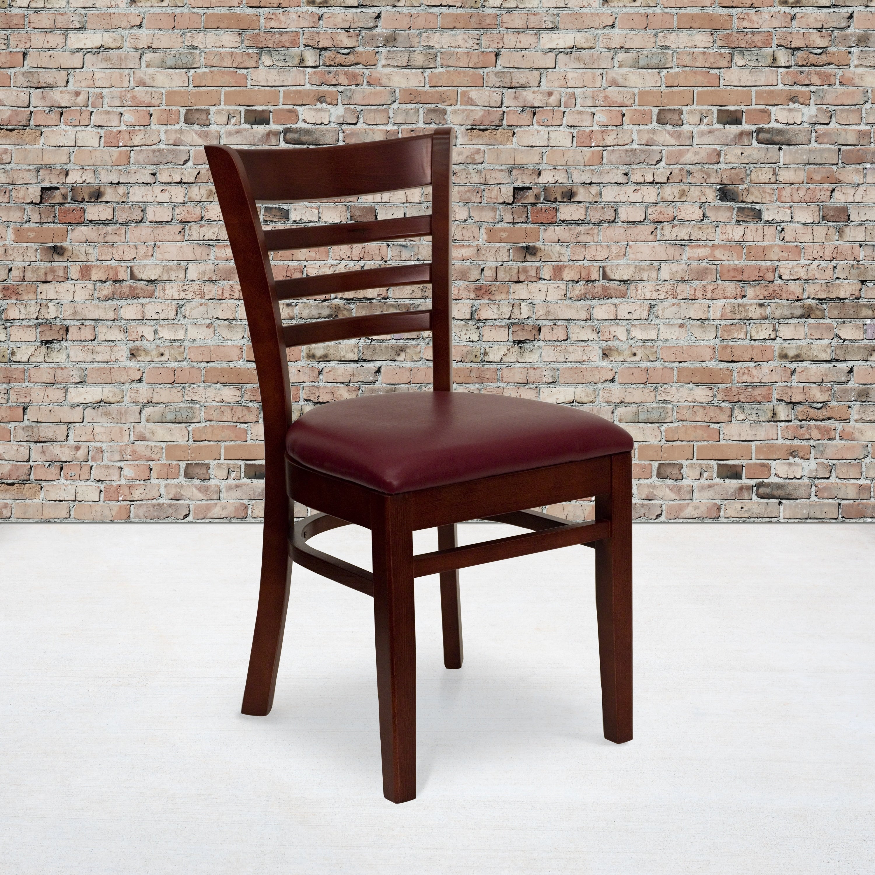 Copper Grove Quince Ladder Back Wooden Restaurant Chair