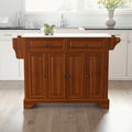Lafayette Granite Top Full Size Kitchen Island Cart 51.5 W X 18 D X 36 H