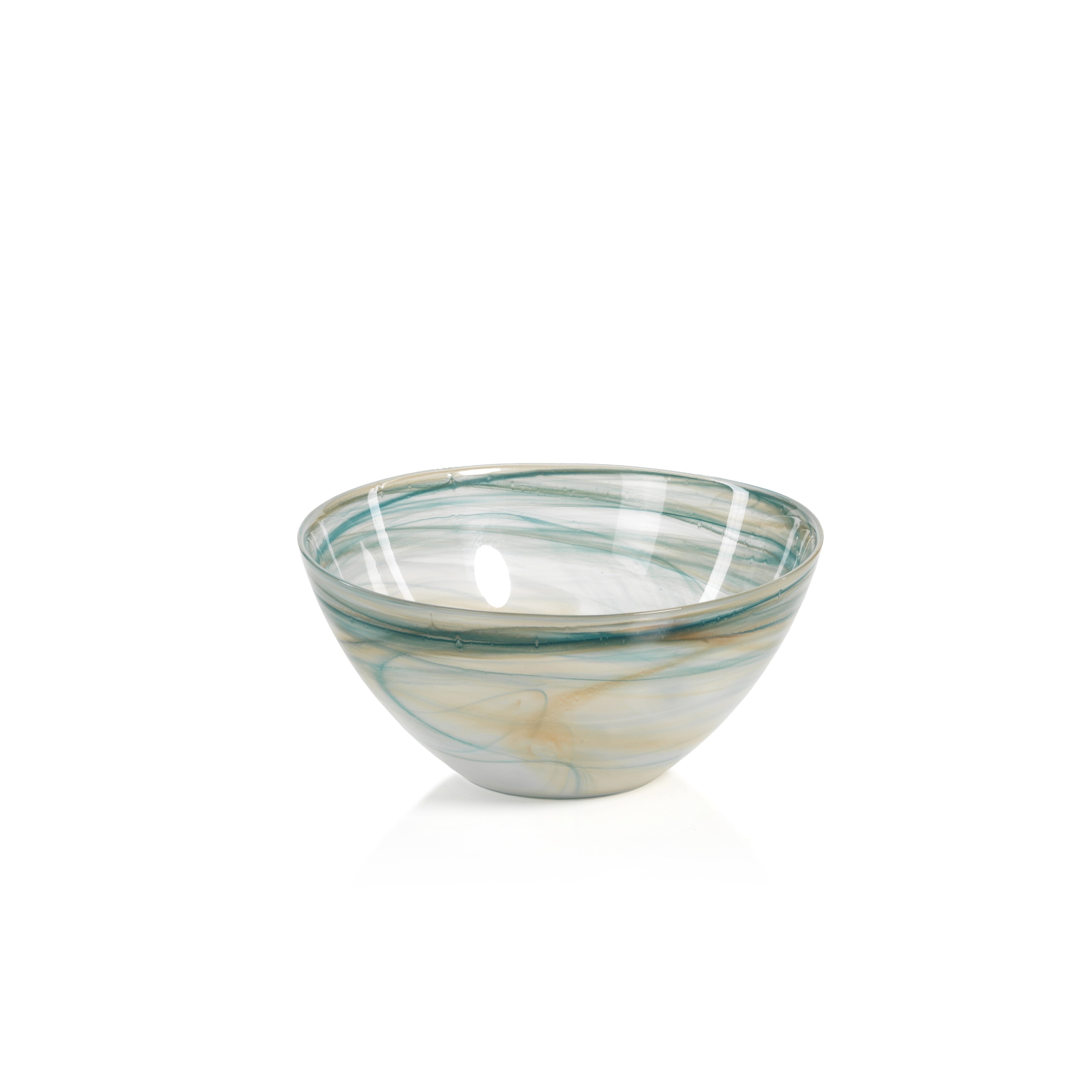 Lagoon 4 Tall Glass Bowls Alabaster Set Of 4