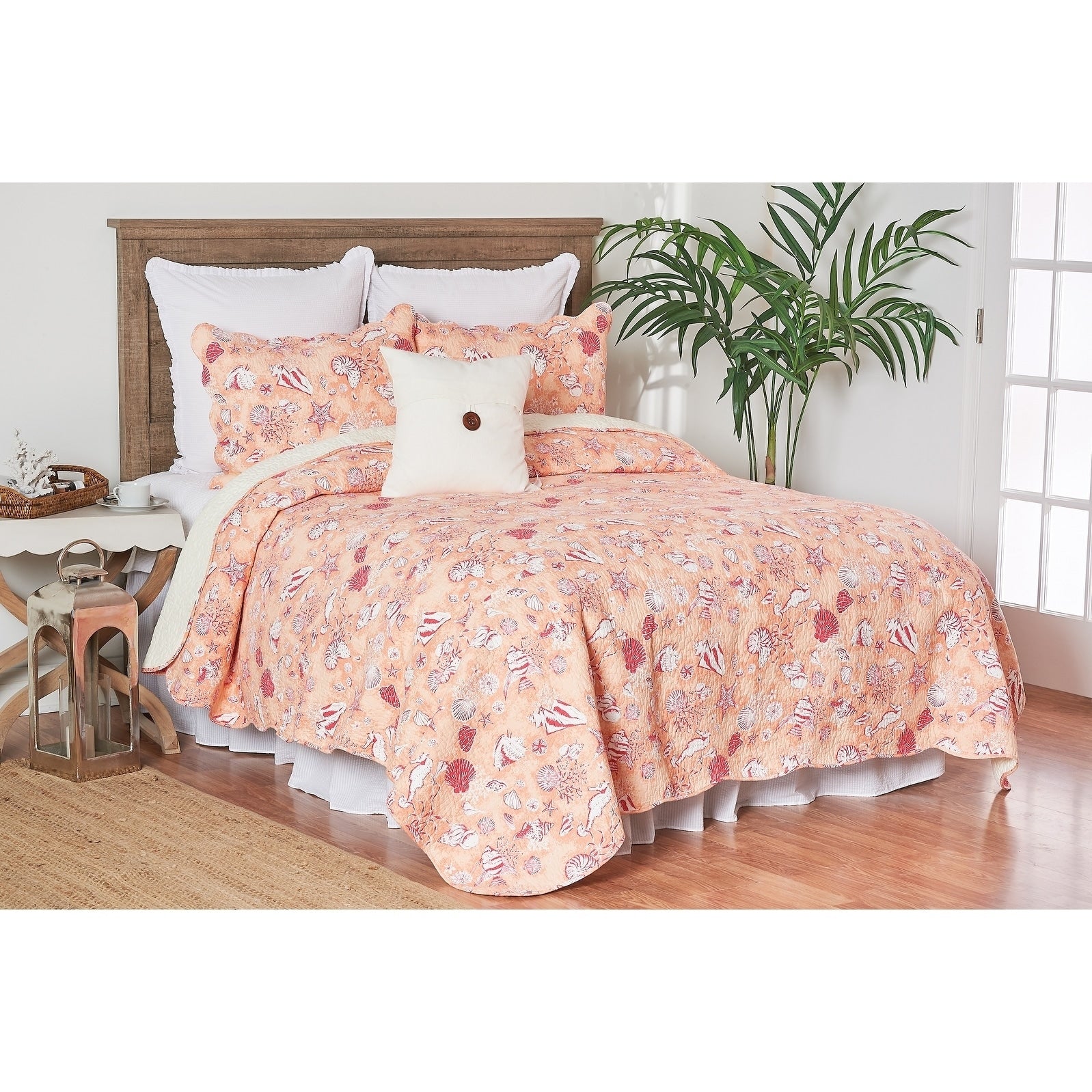 Lagoon Peach Quilt