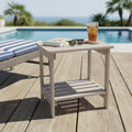 24 Inch Rectangular Side Table With Hydro Tex Finish