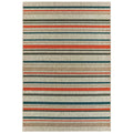 Laguna Striped Grey Blue Indoor Outdoor Area Rug