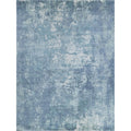 Laguna Handloomed Wool Bamboo Silk Blue Multi Area Rug 10 Square