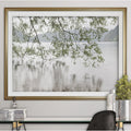 Lake Crescent Rainy Day Premium Framed Print