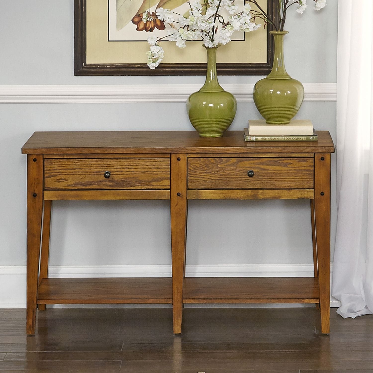 Lake House Oak Sofa Table