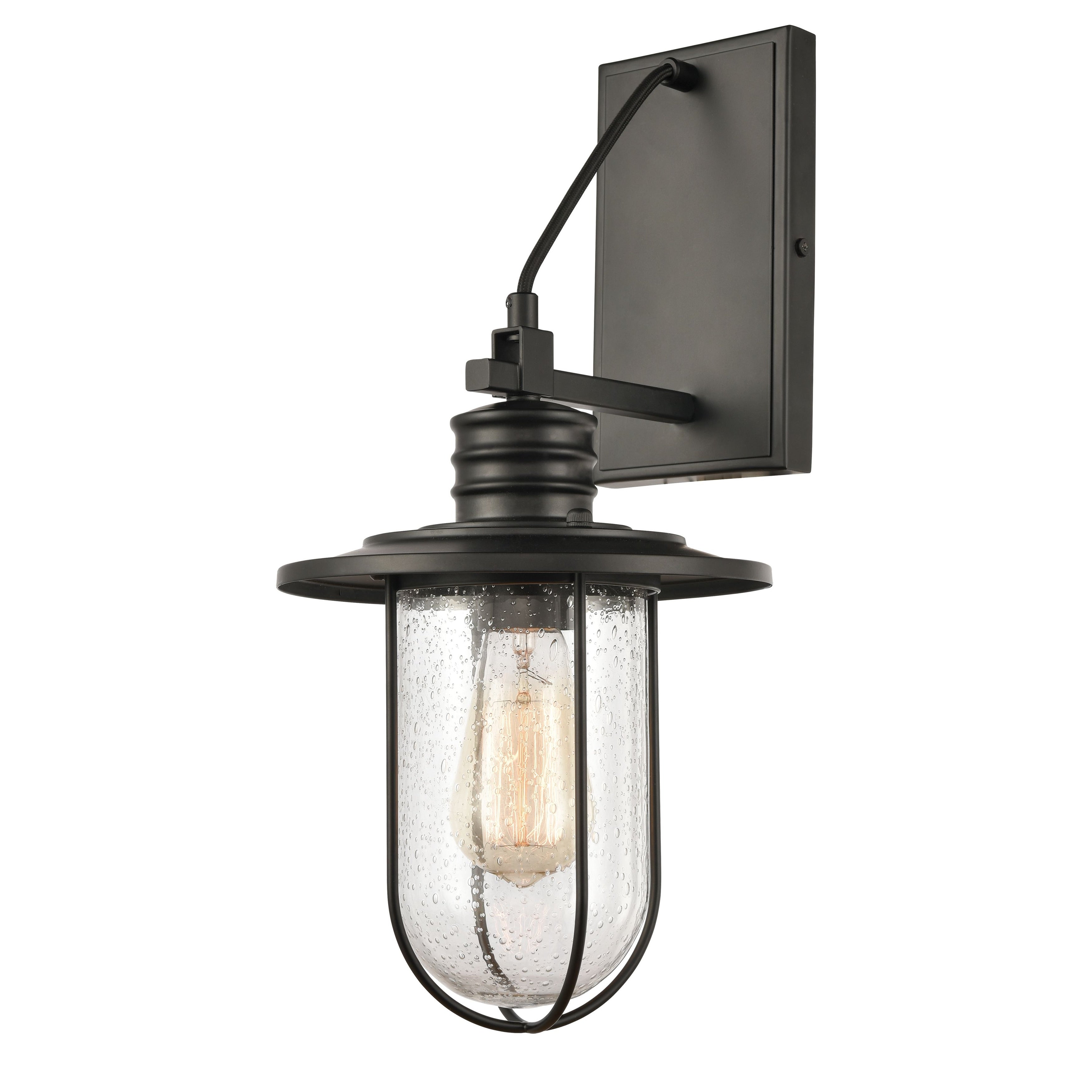 Lakeshore Drive 18 High 1 Light Sconce Matte Black 18 Inch Tall