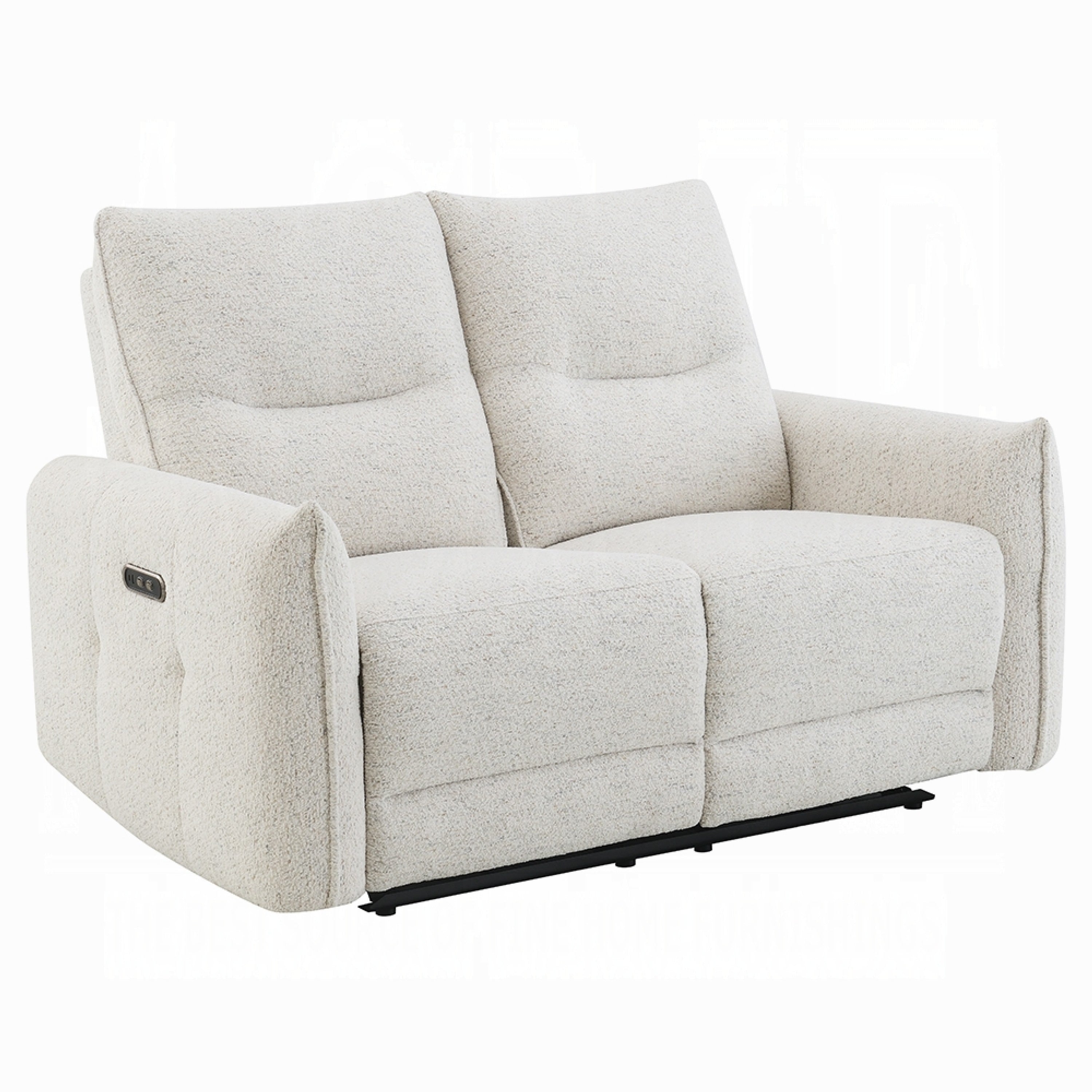 Lali Power Motion Recliner Loveseat With Usb Zero Gravity Cream Chenille