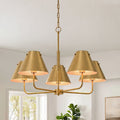 Lamqee Modern Gold Chandelier For Kitchen Island Dining Room