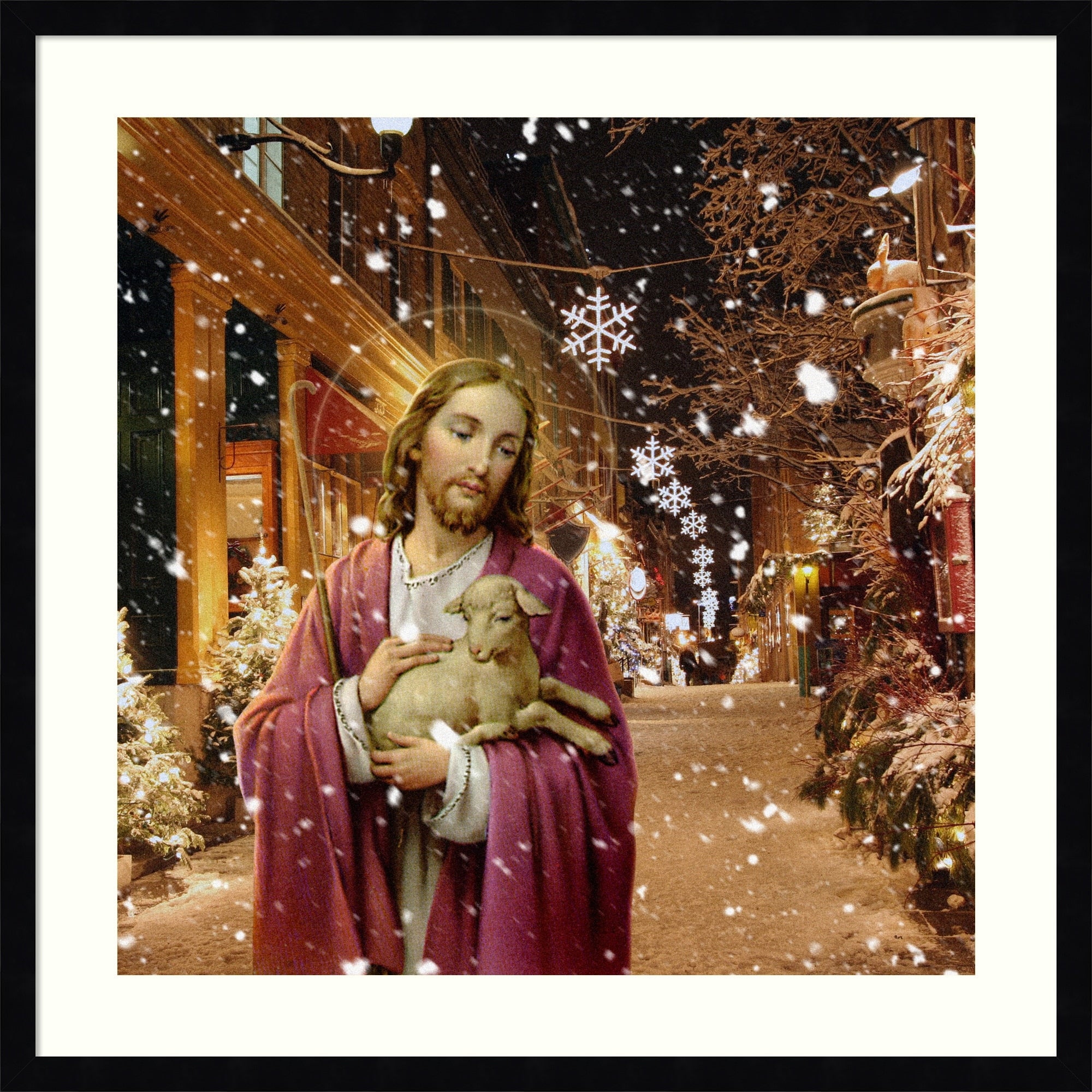 Lamb Of God By Trygve Skogrand Wood Framed Wall Art Print