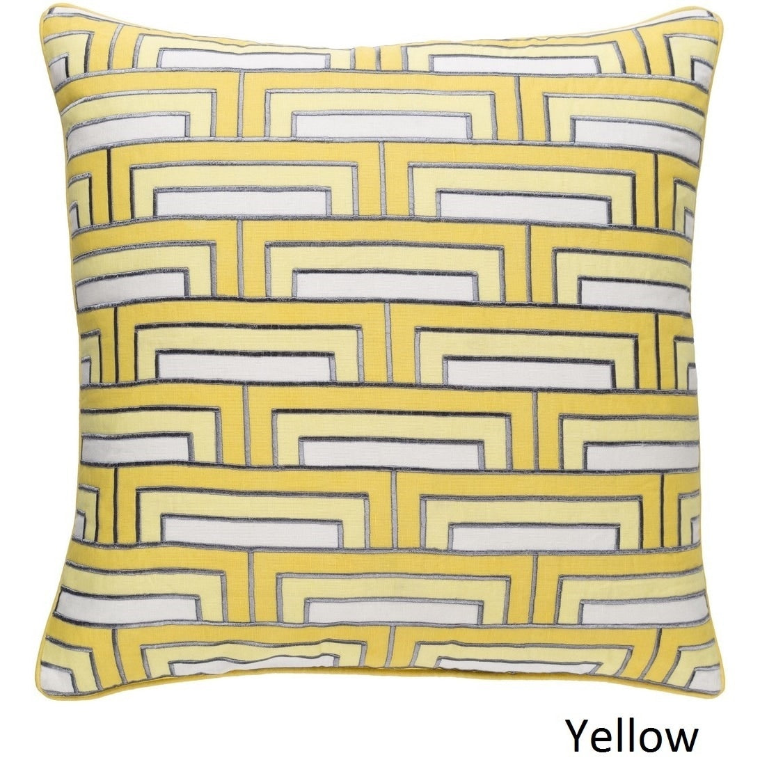 Lambersart 18 Inch Feather Down Polyester Filled Throw Pillow