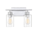 Lambert 2 Light Bathroom Vanity Light In Polished Chrome