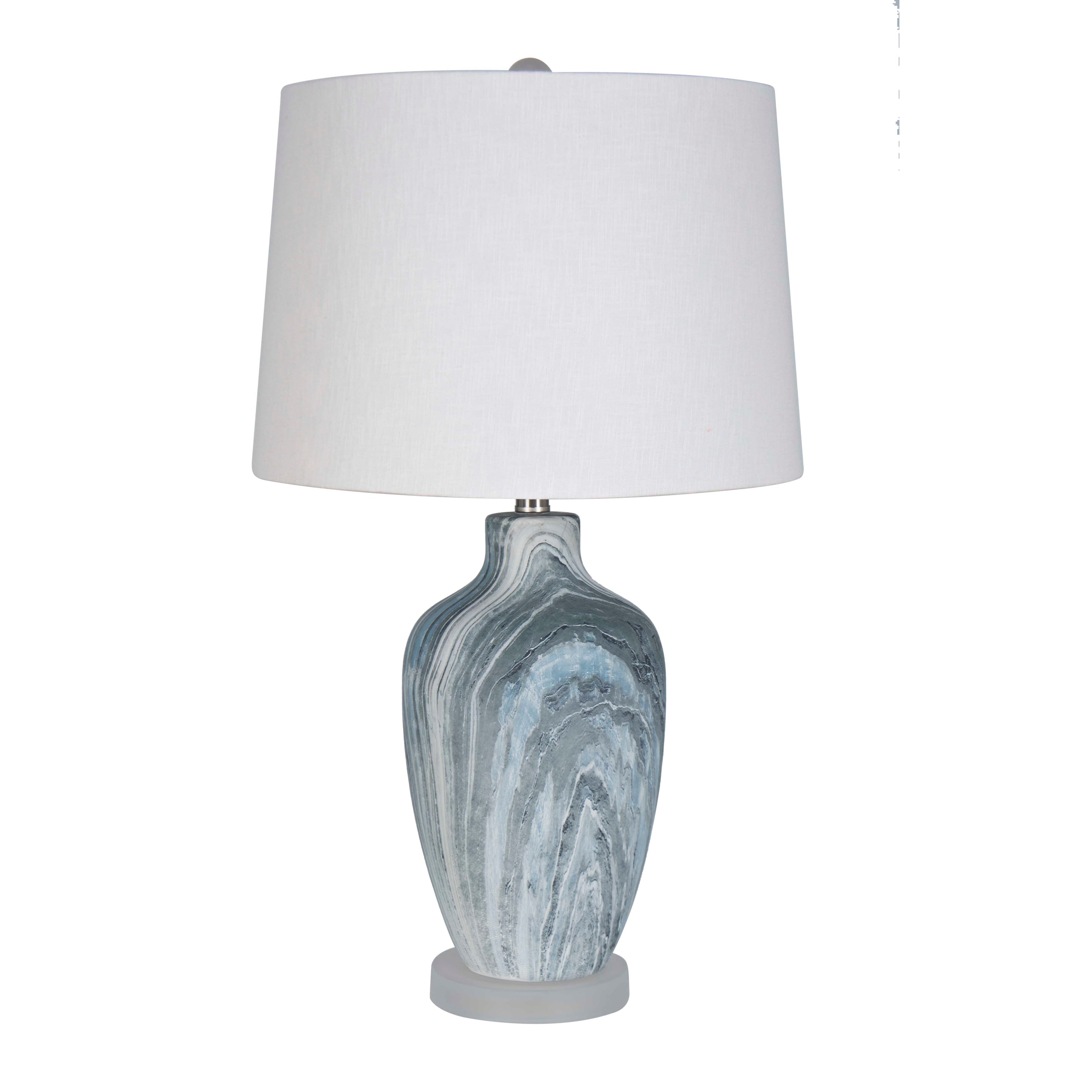 Lamps Per Se 27.5 Blue And Grey Table Lamp Set Of 2 N A