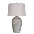 Lamps Per Se 27.875 Inch Antique Silver With White Wash Table Lamp Set Of 2 N A