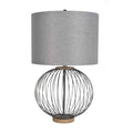 Lamps Per Se 30 Inch Metal Table Lamp With Grey Shade