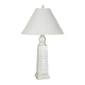 Lamps Per Se 30.5 Inch White Shutter Table Lamp Set Of 2