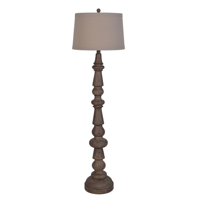 Lamps Per Se 61 Inches Dark Brown Wood Floor Lamp