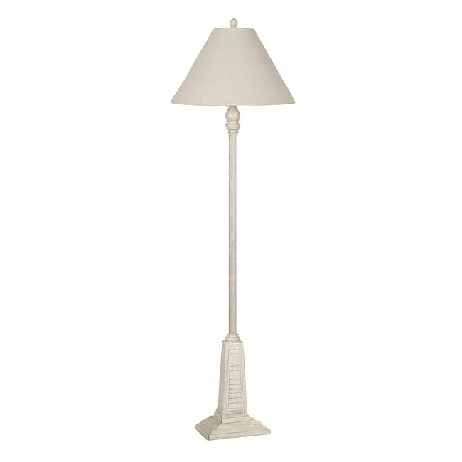 Lamps Per Se 62 Inch White Shutter Floor Lamp