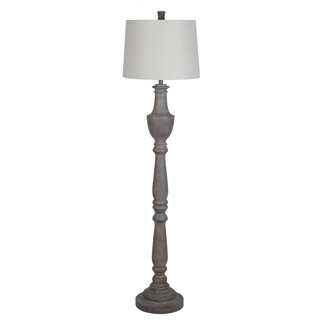 Lamps Per Se 70 Inch Grey Wood Floor Lamp