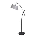 Lamps Per Se 79.5 Inch Black Metal Floor Lamp