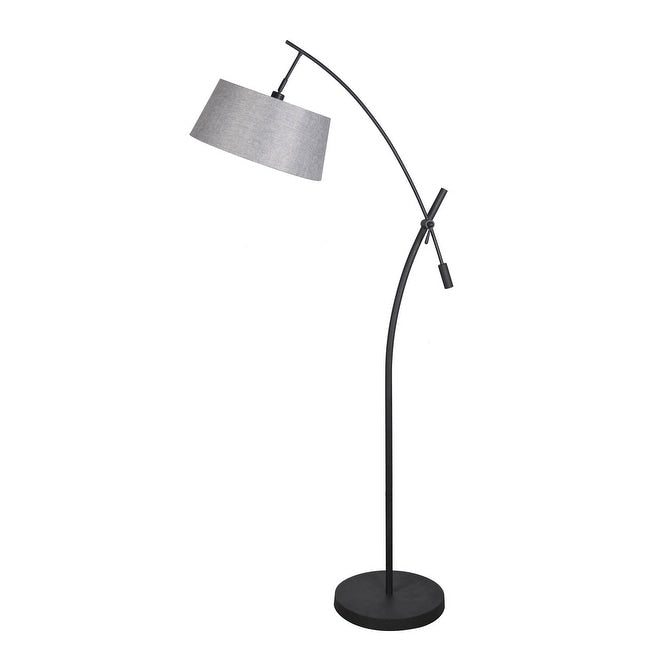 Lamps Per Se 79.5 Inch Black Metal Floor Lamp