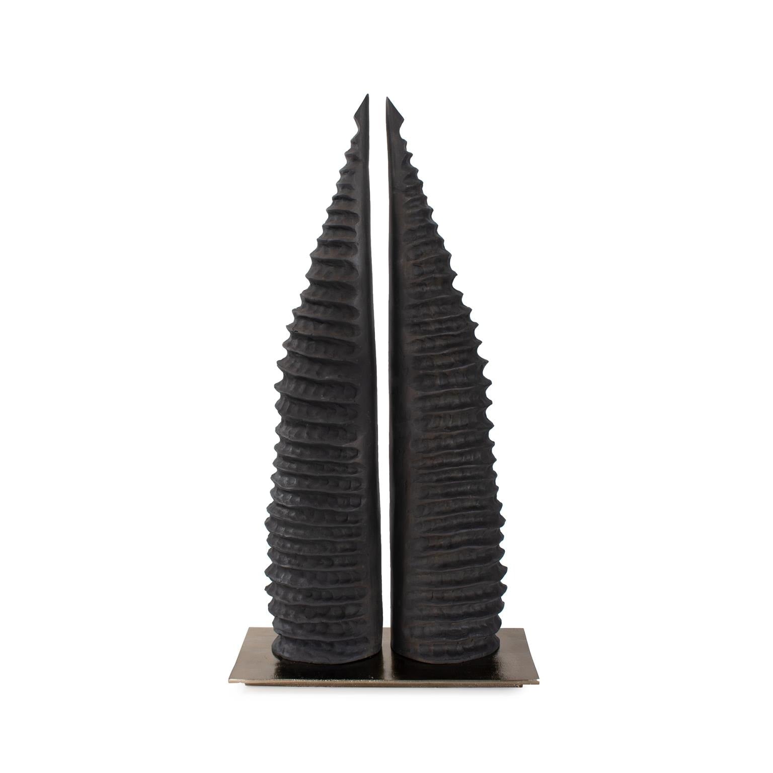 Lamu Abstract Sculpture 13.3 4H X 18W X 6.3 4D