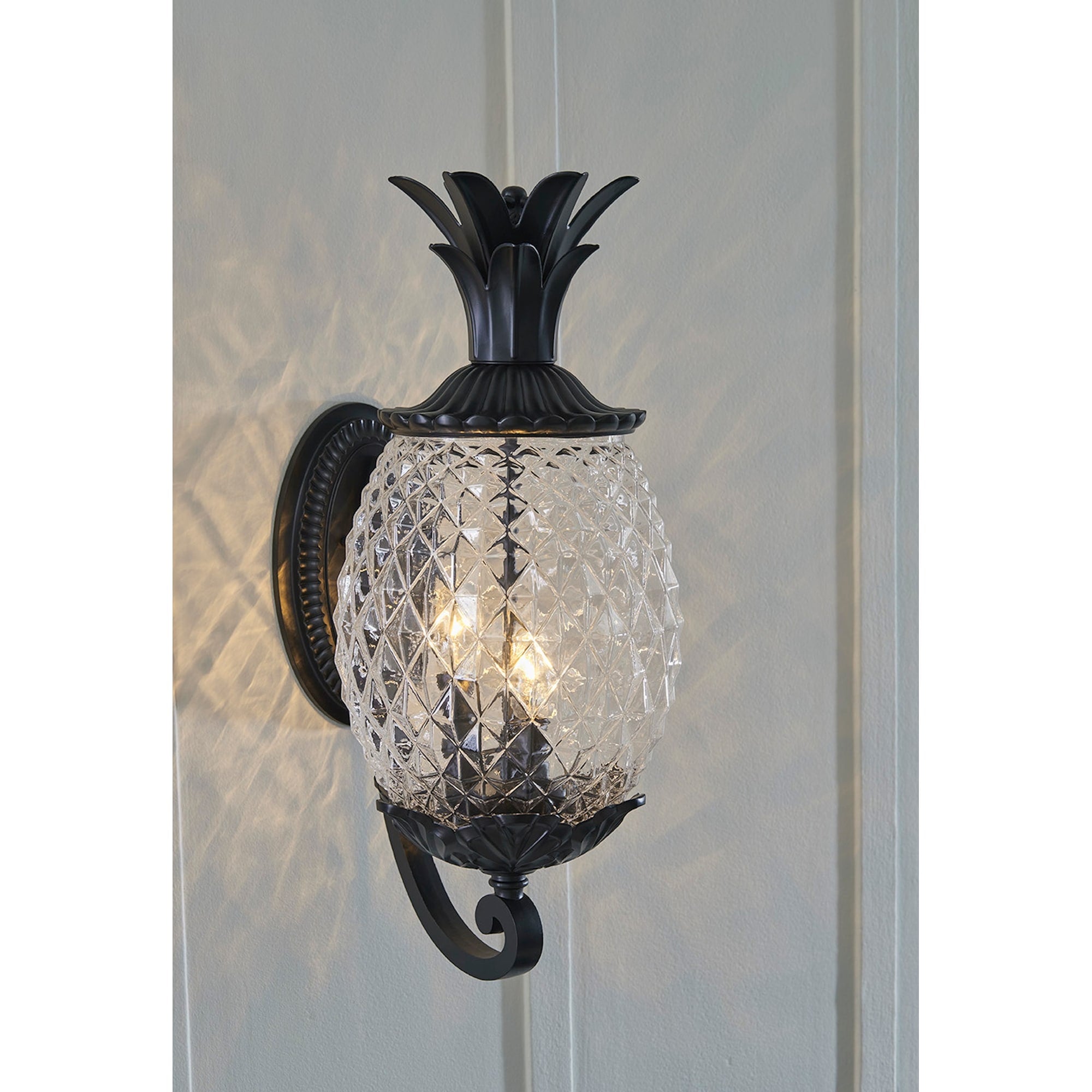 Acclaim Lanai Collection 3 Light Outdoor Matte Black Wall Lantern